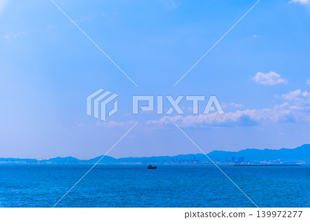 View of Osaka Bay from Maishima 139972277