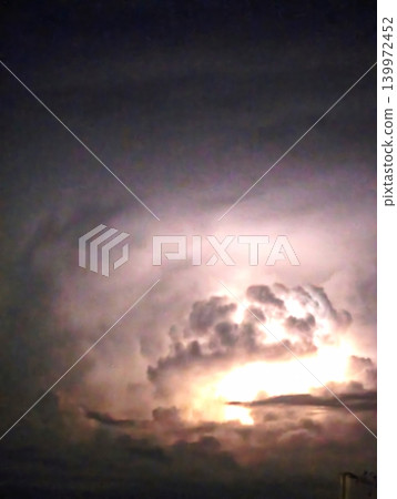 A dramatic storm sky with dark, moody clouds gathering at sunset. A dramatic storm sky with dark, moody clouds gathering at sunset. 139972452