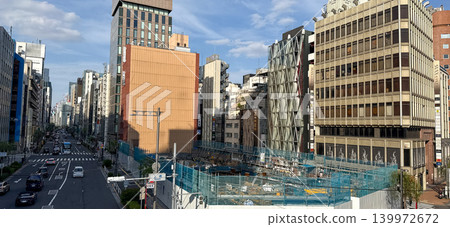 The office buildings in the Ginza and Shimbashi areas of Tokyo are undergoing redevelopment. The office buildings in the Ginza and Shimbashi areas of Tokyo are undergoing redevelopment. 139972672