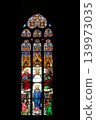 Coronation of the Virgin Mary, stained glass in Zagreb cathedral 139973035