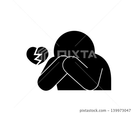 Simple illustration of a wounded person 139973047