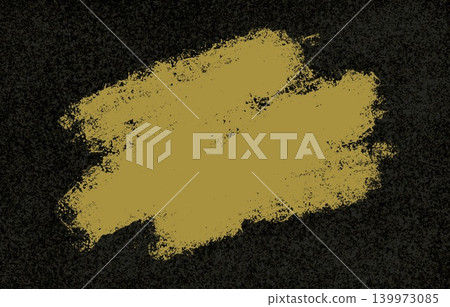 Abstract background illustration with striking gold brushstrokes against a black background. Abstract background illustration with striking gold brushstrokes against a black background. 139973085