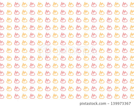 Red and orange snow rabbit background material Red and orange snow rabbit background material 139973367
