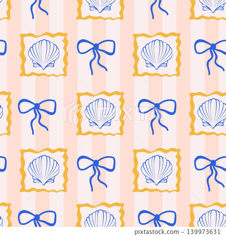 summer seamless pattern with amalfi design summer seamless pattern with amalfi design 139973631