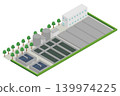 污水處理廠建築的等距示意圖。 139974225