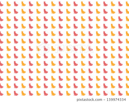 紅色和橙色的狗背景素材 紅色和橙色的狗背景素材 139974334