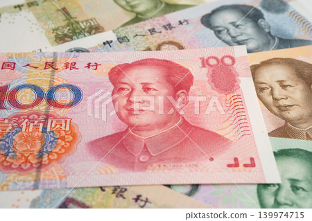 China yuan banknote money, investment economy business and banking. China yuan banknote money, investment economy business and banking. 139974715