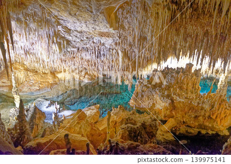 Drach Caves, Majorca Spain - Underground Stalactite and Stalagmite Formation 139975141