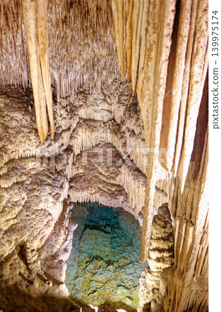 Drach Caves, Majorca Spain - Underground Stalactite and Stalagmite Formation Drach Caves, Majorca Spain - Underground Stalactite and Stalagmite Formation 139975174