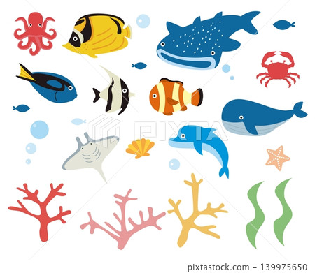 海洋生物-簡單又可愛 海洋生物-簡單又可愛 139975650
