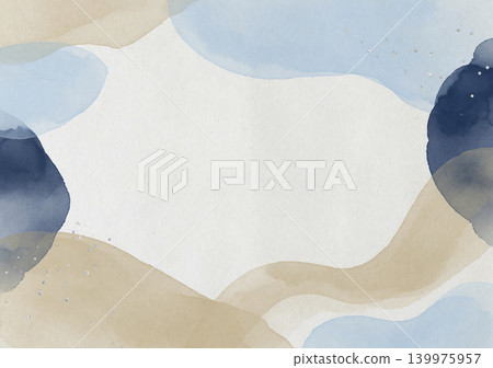 This summer-themed Japanese-style background features off-white washi paper and blue-toned organic shapes for a refreshing feel. This summer-themed Japanese-style background features off-white washi paper and blue-toned organic shapes for a refreshing feel. 139975957