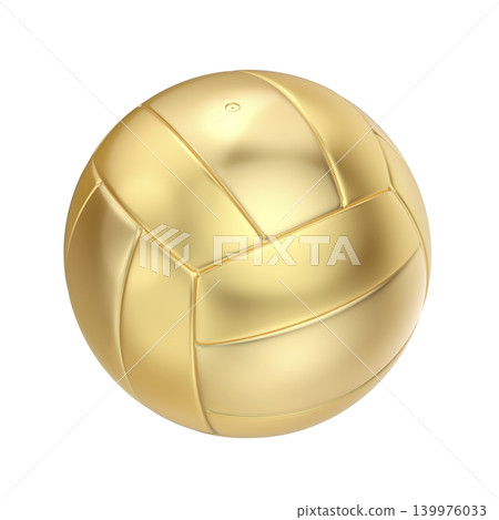Golden volleyball or football ball 139976033