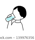 Illustration of a water drinker 139976356