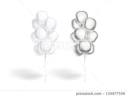 Blank white and silver round balloon bouquet mockup png, transparent background, 3d rendering. Empty decoration composition tower mock up cut out. Clear layered diy balls stack for archway template. Blank white and silver round balloon bouquet mockup png, transparent background, 3d rendering. Empty decoration composition tower mock up cut out. Clear layered diy balls stack for archway template. 139977509
