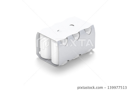 Blank white six beer can cardboard pack mockup png, transparent background, 3d rendering. Empty sixpack for canned drink mock up cut out. Clear carry package for soda or alcohol jar mokcup template. Blank white six beer can cardboard pack mockup png, transparent background, 3d rendering. Empty sixpack for canned drink mock up cut out. Clear carry package for soda or alcohol jar mokcup template. 139977513