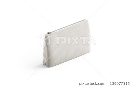 Blank canvas pouch for cosmetics mock up png, transparent background, 3d rendering. Empty linen beautician bag with zip mockup cut out. Clear cotton woman purse for makeup template. Blank canvas pouch for cosmetics mock up png, transparent background, 3d rendering. Empty linen beautician bag with zip mockup cut out. Clear cotton woman purse for makeup template. 139977515
