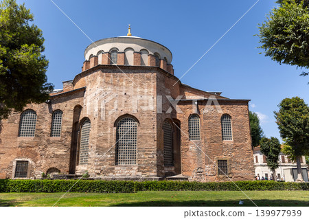 Exterior of Hagia Irene or Saint Irene on a sunny day. Istanbul Exterior of Hagia Irene or Saint Irene on a sunny day. Istanbul 139977939