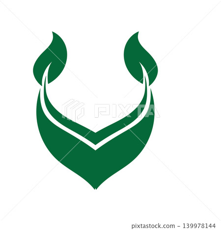 Leaf Protection Wellness Symbol Logo Leaf Protection Wellness Symbol Logo 139978144