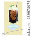 An illustration of a coffee float in a coffee shop style. 139978975