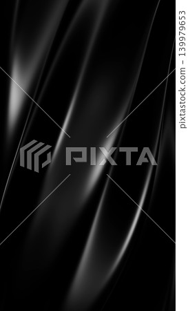 Black glossy liquid fabric with soft reflective folds and elegant flowing highlights, creating a luxury abstract texture suited for premium branding, fashion and design. Black glossy liquid fabric with soft reflective folds and elegant flowing highlights, creating a luxury abstract texture suited for premium branding, fashion and design. 139979653
