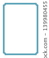 Classic double-line frame with curved corners 139980455
