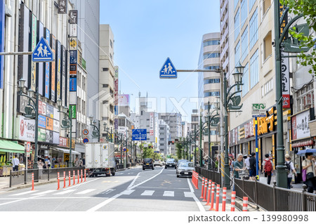 Urban landscape of Funabashi City, Chiba Prefecture: Funabashi Station area, Station front street Urban landscape of Funabashi City, Chiba Prefecture: Funabashi Station area, Station front street 139980998