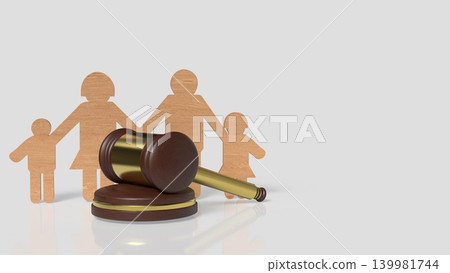 Family Law And Child Custody Protection 3d render. Family Law And Child Custody Protection 3d render. 139981744