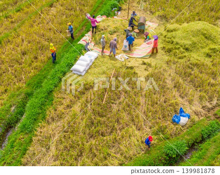 The natural beauty of the Indonesian mountains with beautiful tropical forests at sunrise The natural beauty of the Indonesian mountains with beautiful tropical forests at sunrise 139981878
