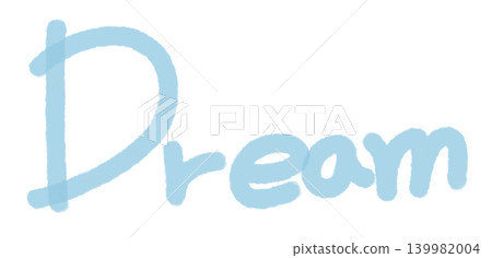 It's a sky blue handwriting of 'dream' 139982004