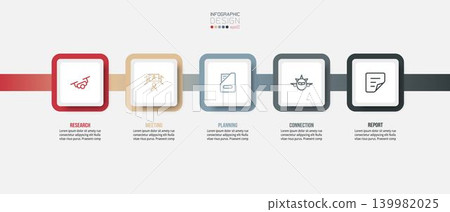 Timeline chart business infographic template. Timeline chart business infographic template. 139982025