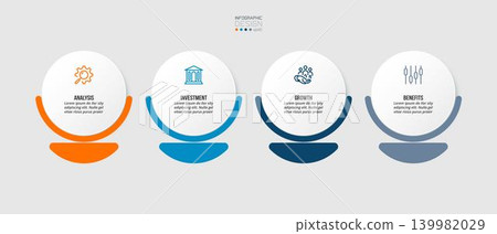 Template with step business infographic or option design. Template with step business infographic or option design. 139982029