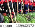 Onbashira Festival: Village procession, Shimenawa hanging 139982372