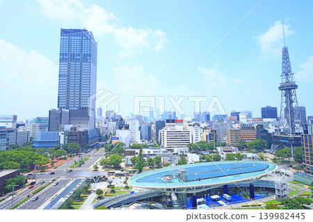 Scenery of Nagoya TV Tower and Oasis 21, Nagoya City, Aichi Prefecture Scenery of Nagoya TV Tower and Oasis 21, Nagoya City, Aichi Prefecture 139982445