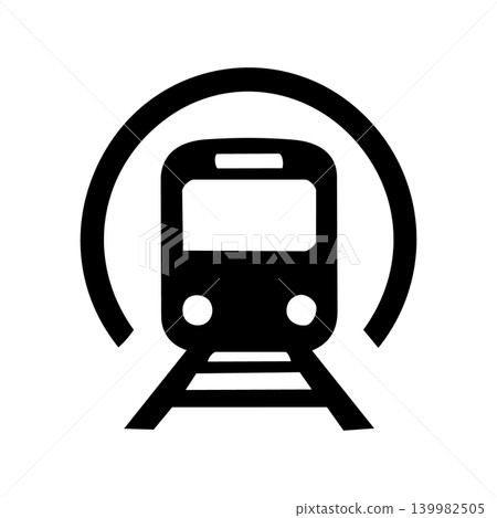 Subway transportation icon illustration 139982505