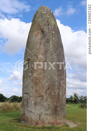 The Menhir de Champ-Dolent, famous megalithic monument of France 139983162