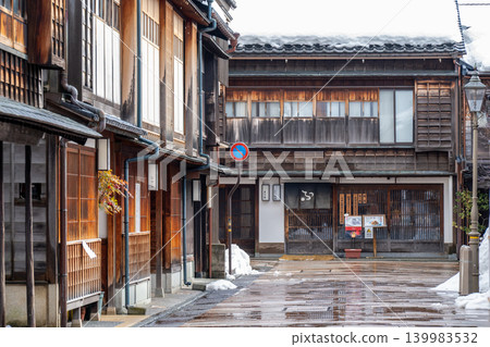 Streetscape of Higashi Chaya-machi, Kanazawa, Ishikawa Prefecture 139983532