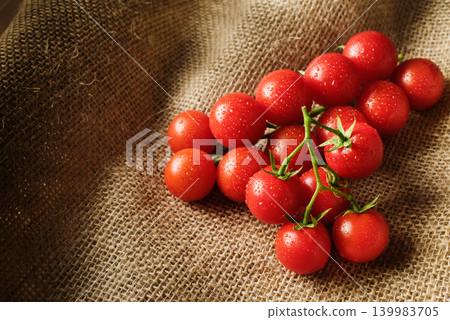 Freshly picked cherry tomatoes Freshly picked cherry tomatoes 139983705