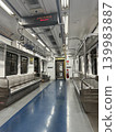 The empty train carriage interior 139983887