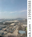 Aerial view of an industrial port city 139983888