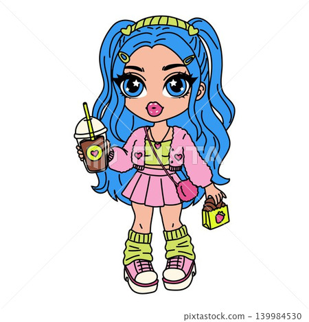 Cute Anime Fashion Girl Clipart Cute Anime Fashion Girl Clipart 139984530
