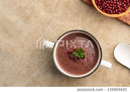 Azuki beans soup,Healthy red bean soup  139984685