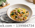Tuna fried rice,stir fry rice with canned tuna fish 139984734