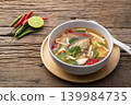 Tom Yam canned mackerel fish in tomato sauce with Shimeji mushroom. 139984735