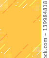 Vertical background material with diagonal lines and polka dots - Orange 139984818