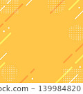 Square background material with diagonal lines and polka dots - Orange 139984820