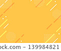 Background material with diagonal lines and polka dots - Orange 139984821