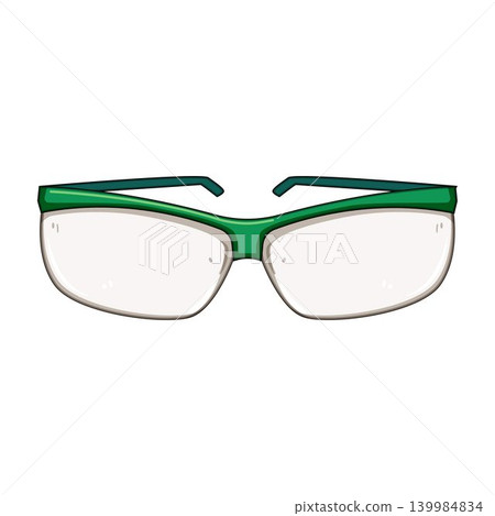 Green safety glasses protecting eyes in medical setting Green safety glasses protecting eyes in medical setting 139984834