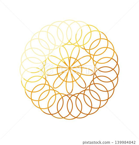 Sacred geometry golden circle spiritual mandala symbol 139984842