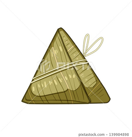 Traditional zongzi rice dumpling celebrating dragon boat festival Traditional zongzi rice dumpling celebrating dragon boat festival 139984898