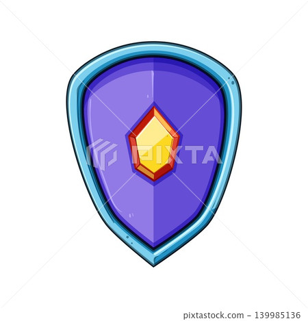 Magic shield protecting with mystical gem power Magic shield protecting with mystical gem power 139985136